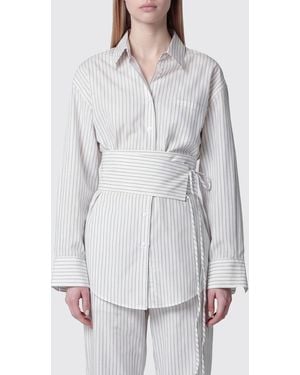 Rohe Hemdbluse Damen - Grau