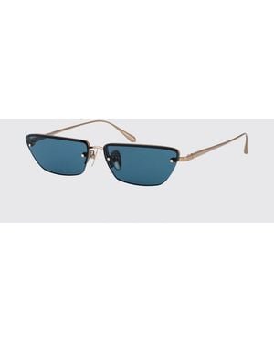 Linda Farrow Gafas De Sol Cleo De Titanio - Azul