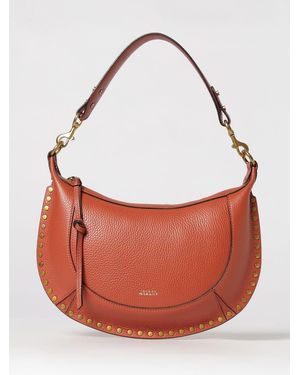 Isabel Marant Naoko Grained Leather Bag - Red