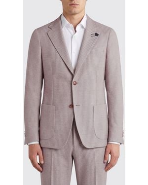 Lardini Cotton Single-Breasted Blazer - Grey