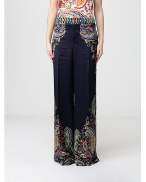 Etro Palazzo Trousers - Blue