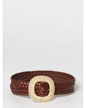Orciani Woven Leather Belt - Brown