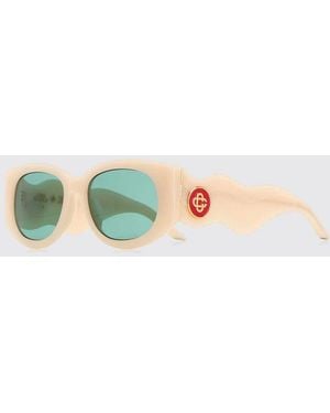 CASABLANCA Acetate Sunglasses - Natural