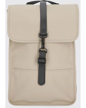 Rains Waterproof Rubberized Fabric Backpack - Natural
