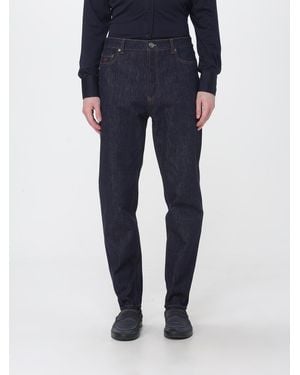 Brunello Cucinelli Vaqueros De Corte Slim En De Algodón Con Cinco Bolsillos - Azul