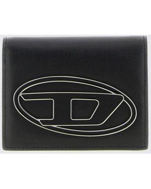 DIESEL 1Dr Leather Wallet - Grey