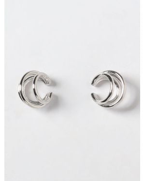 Panconesi Orbit Helix Chrome-Plated Brass Ear Cuff For Non-Pierced Lobes - Metallic