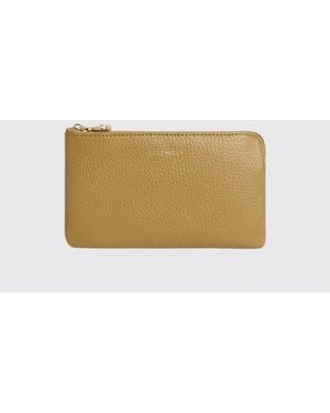 Coccinelle C-Me Softy Grained Leather Pouch - Natural