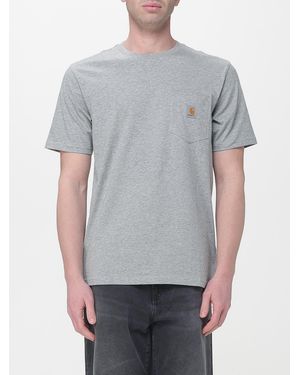 Carhartt Cotton Jersey T-Shirt With Logo - Grey