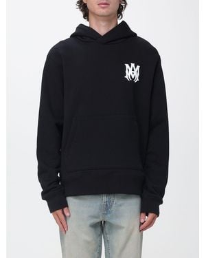 Amiri Contrast Logo Cotton Hoodie - Blue