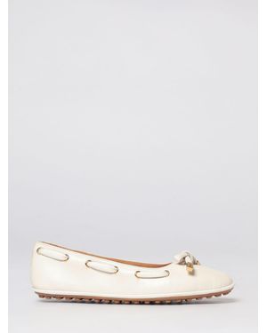 Tod's Nappa Ballerinas - Natural