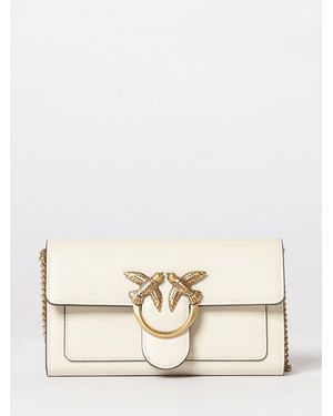 Pinko Love Bag Simply Leather Wallet Bag - Natural