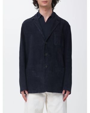 Boglioli Suede Jacket - Blue