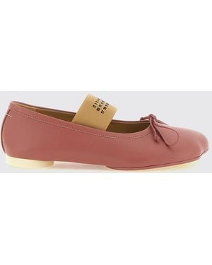 MM6 by Maison Margiela Anatomic Tabi Mary Jane Ballerinas - Pink