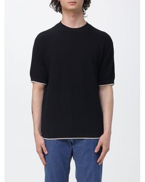 Emporio Armani Cotton Crew Neck Knit - Black