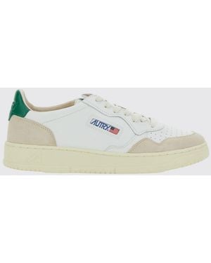 Autry Medalist Low Sneaker Aus Glattem Kalbsleder Mit Perforierter Spitze - Weiß