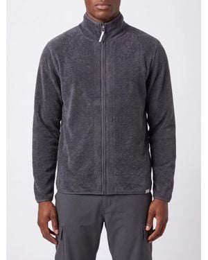 Houdini Cardigan A Collo Alto - Grigio