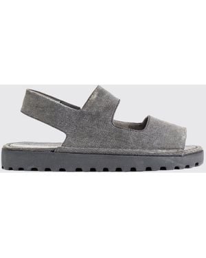 Marsèll Sanpomice Denim Slingback Sandals With Low Heel And Open Toe - White