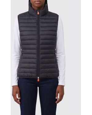 Save The Duck Charlotte Padded Nylon Vest - Blue