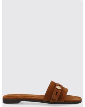 Tory Burch Romy Suede Sandals - Brown