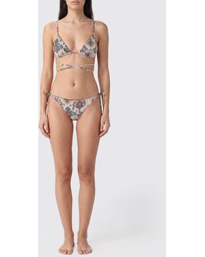 Bazar Deluxe Printed Polyester Bikini - White