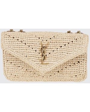 Saint Laurent Borsa A Spalla Donna - Neutro