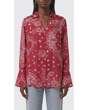 VENUJA Viscose Shirt With Bandana Print - Red