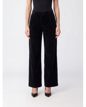 Brunello Cucinelli Wide-Leg Velvet Tailored Trousers With Monili Embroidery - Black