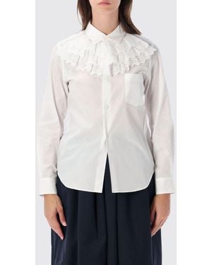 Comme des Garçons Comme Des GarÇ Ons Ruffle-Detail Cotton Shirt - White