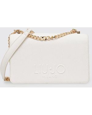 Liu Jo Saffiano Faux Leather Bag - Natural