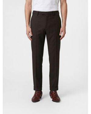 Versace Wool And Mohair Tailored Trousers - Black