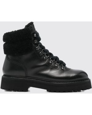 Woolrich Outdoor-Stiefel Aus Kalbsleder Mit Shearling-Futter - Schwarz