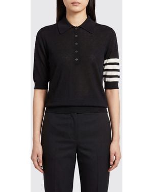 Thom Browne Polo Mujer - Negro