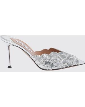 Aquazzura Heeled Sandal - White