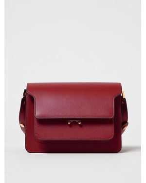 Marni Trunk Ledertasche - Rot