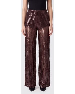 FEDERICA TOSI High-Waisted Straight-Leg Trousers Covered