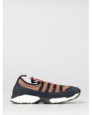 Marni Suede And Technical Fabric Trainers - White