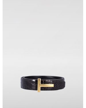 Tom Ford Cintura Reversibile - Bianco