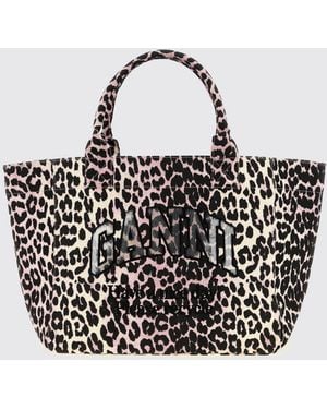 Ganni Medium Tote Bag - Purple