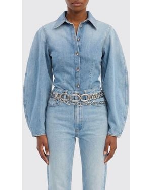 ROTATE BIRGER CHRISTENSEN Organic Cotton Shirt - Blue