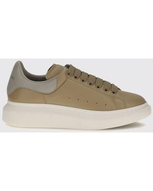 McQueen Oversize Bicolour Calfskin Trainers Alexander With Chunky Sole - Multicolour