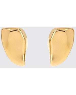 Bottega Veneta Chromed Prisma Earrings - Yellow
