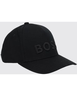 BOSS Baseballkappe Aus Baumwolle Mit Verstellbarem Ton-In-Ton-Logo - Schwarz
