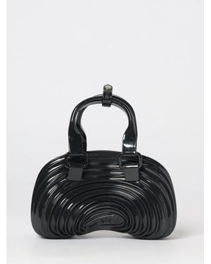 DIESEL Quantum Dome Pvc-Mini-Handtasche Mit Oval-D-Logo - Schwarz