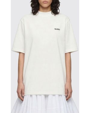 The Attico Cotton T-Shirts With Logo - White
