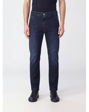 Jacob Cohen Straight Fit Stretch Denim Jeans With Slant Pockets - Blue