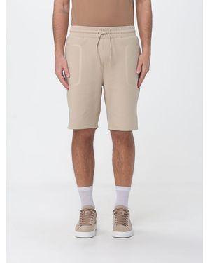 Peuterey Cotton Blend Jogging Shorts - Natural