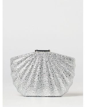 Twentyfourhaitch Bonita Crystal Clutch - Grey