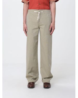 Drole de Monsieur Cotton Drawstring Trousers - Natural