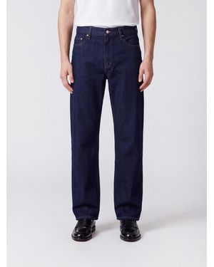 CASABLANCA Distressed Straight-Fit Cotton Denim Jeans - Blue